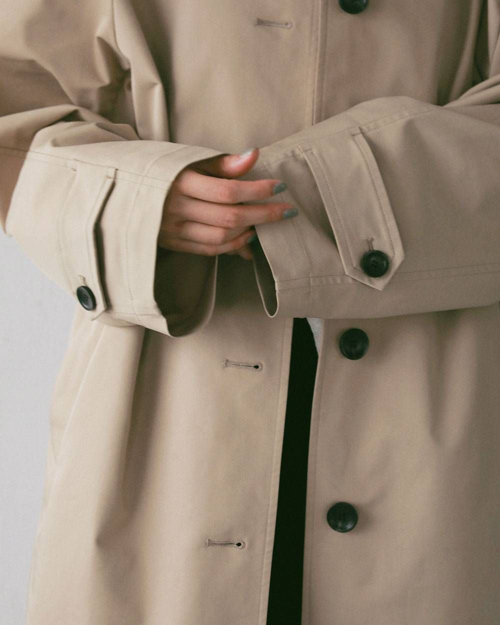 ツイルステンカラーコート (ベージュ) Soutiencollar Twill Coat (Beige) / 27SS