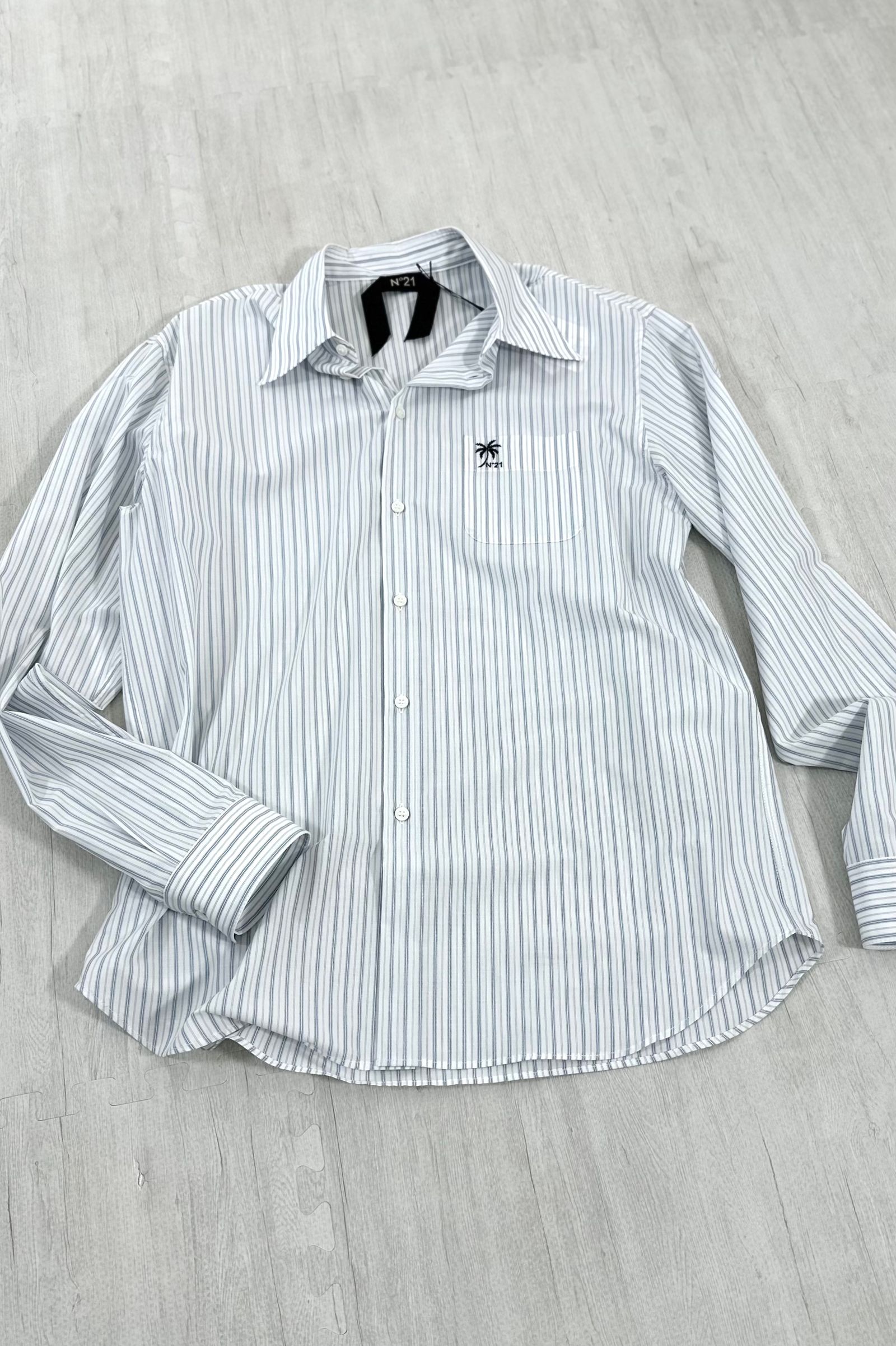 N°21 - PALM TREE STRIPED SHIRT / パームツリーストライプ