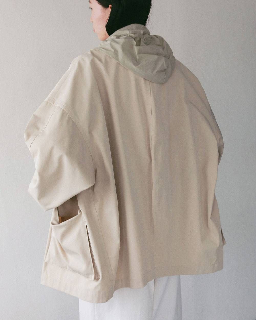オーバーハーフコート (アイボリー) Over Half Coat (Ivory) / 27SS
