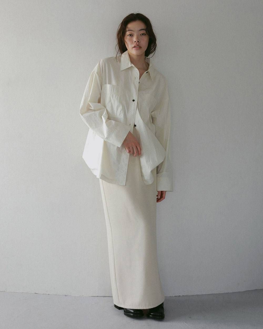 ジョーゼットペンシルスカート (アイボリー) Georgette Pencil Skirt (Ivory) / 27SS