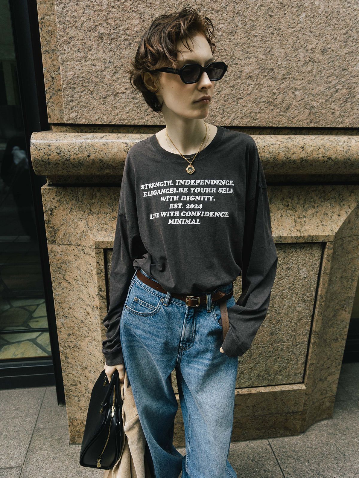 パーマネント ロングスリーブ Tシャツ (STRENGTH) PARMANENT L/S TEE /  26AW