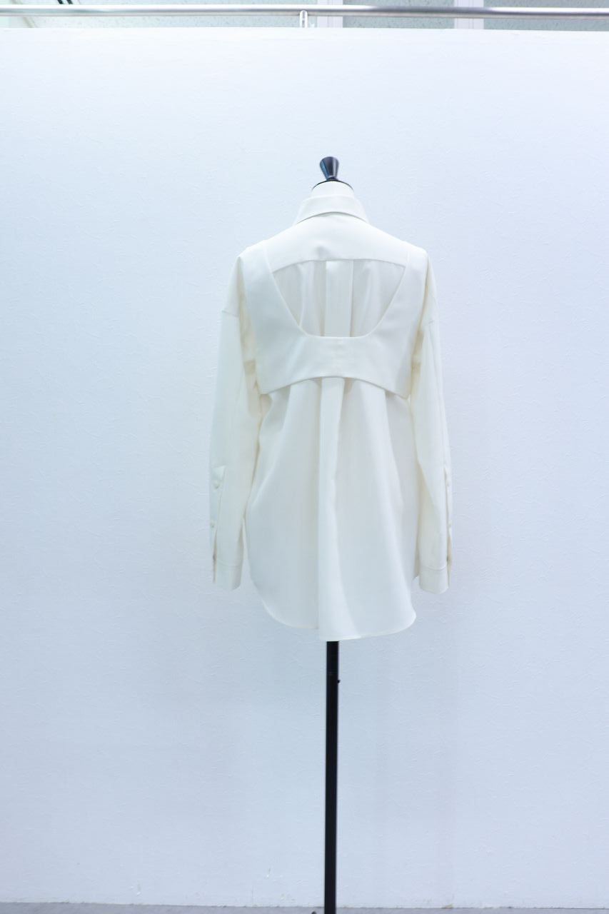 ビスチェ セット ドライシャツ (オフホワイト) Bustier Shirt (Off White) / 26AW *