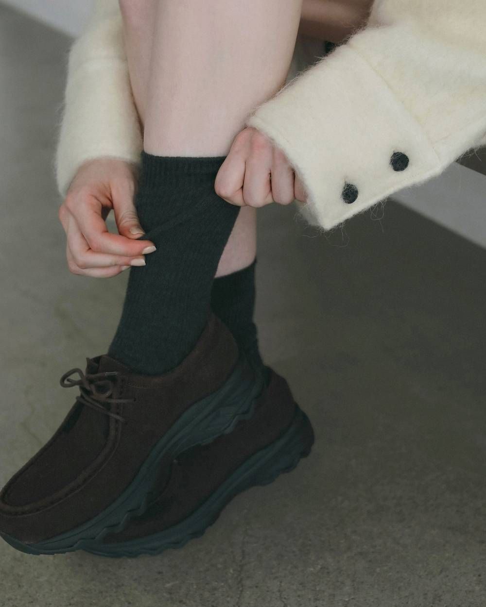 エコスエードモカシン (ブラウン) Eco Suede Moccasin (Brown) / 26AW 【6月29日まで期間限定予約】
