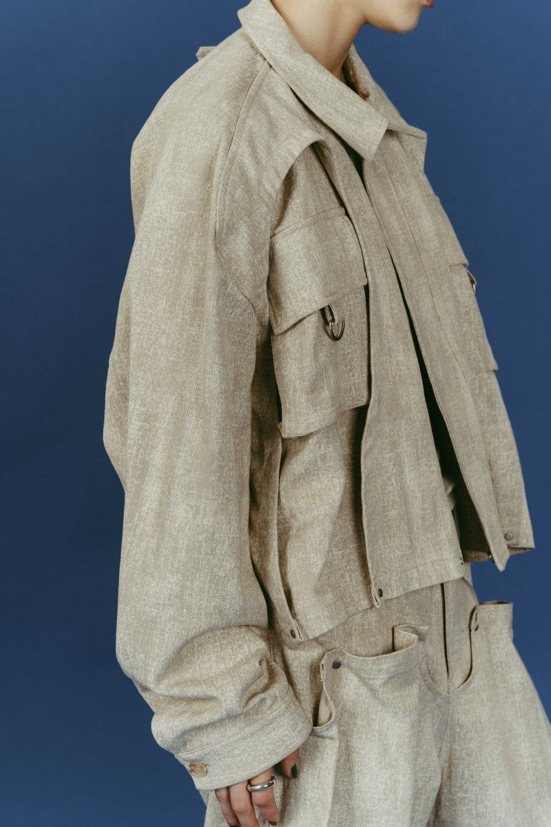 rounded pocket jacket(unisex) (Greige) / ラウンドポケットジャケット (グレージュ) / 26SS