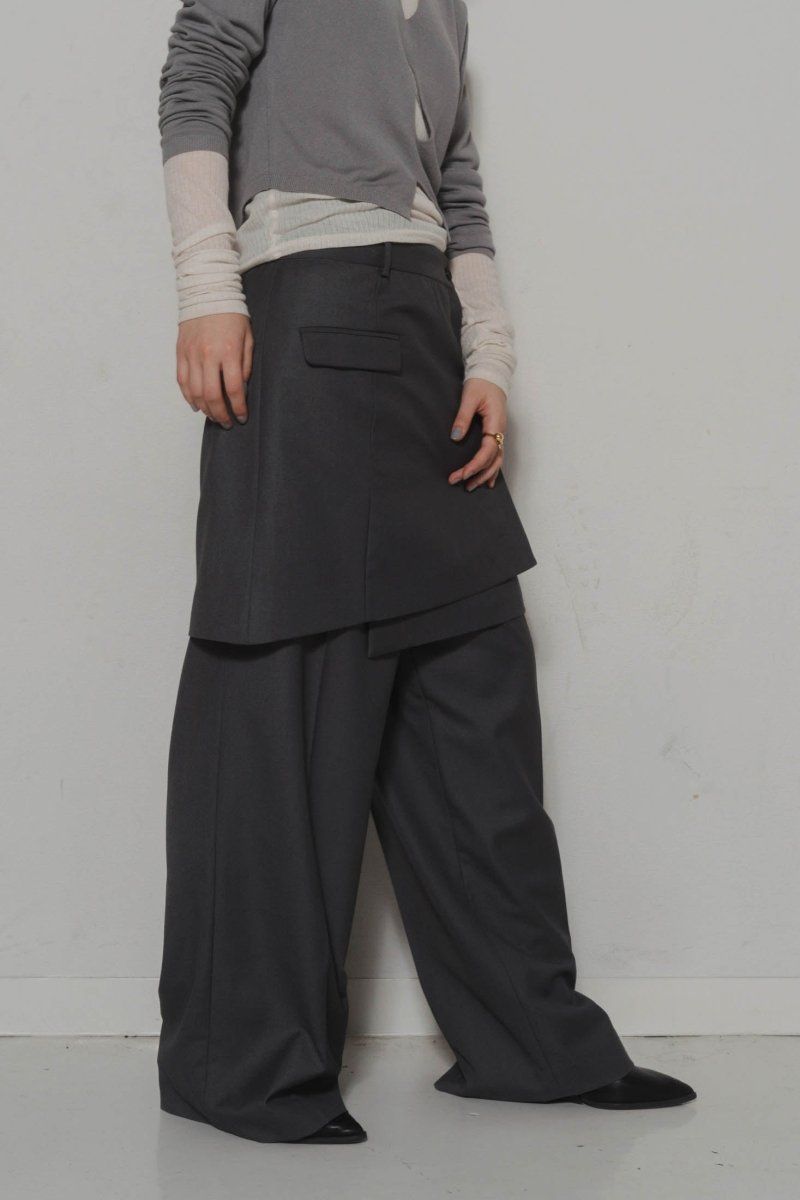 many way set pants / メニーウェイ セットパンツ (グレー)