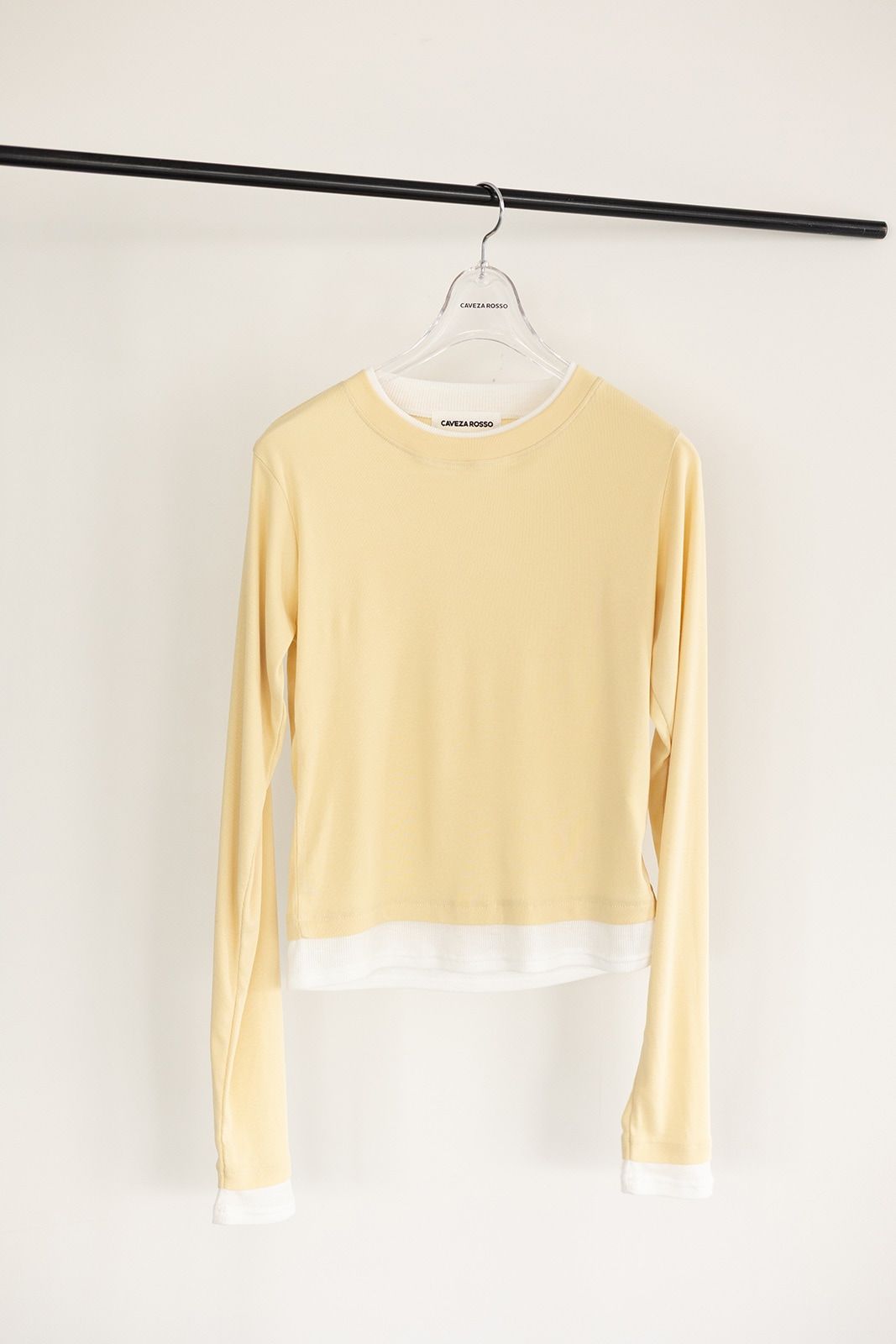 Layered Like Tops (Lemon) / レイヤードライクカットソートップス (レモン) / 26SS