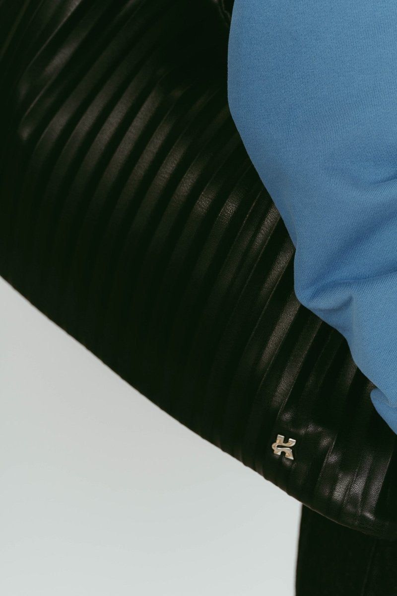 leather pleats bag (Black) / レザープリーツバッグ (ブラック) / 26SS