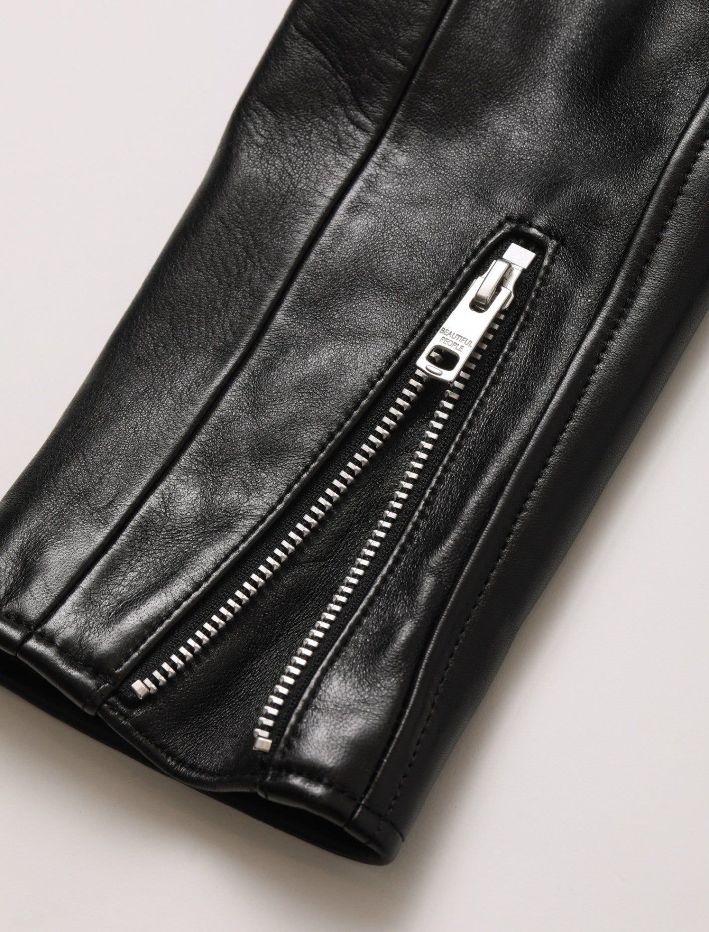 vintage leather riders jacket / ヴィンテージレザー ライダースジャケット (ブラック) / メンズ