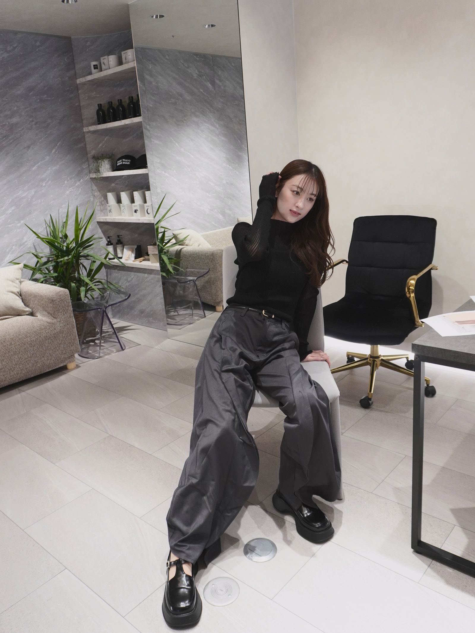 anuke　Knit サイドドローストリングニット　ホワイト　新品未使用 ànuke - Side Drawstring Knit / サイド ドローストリング