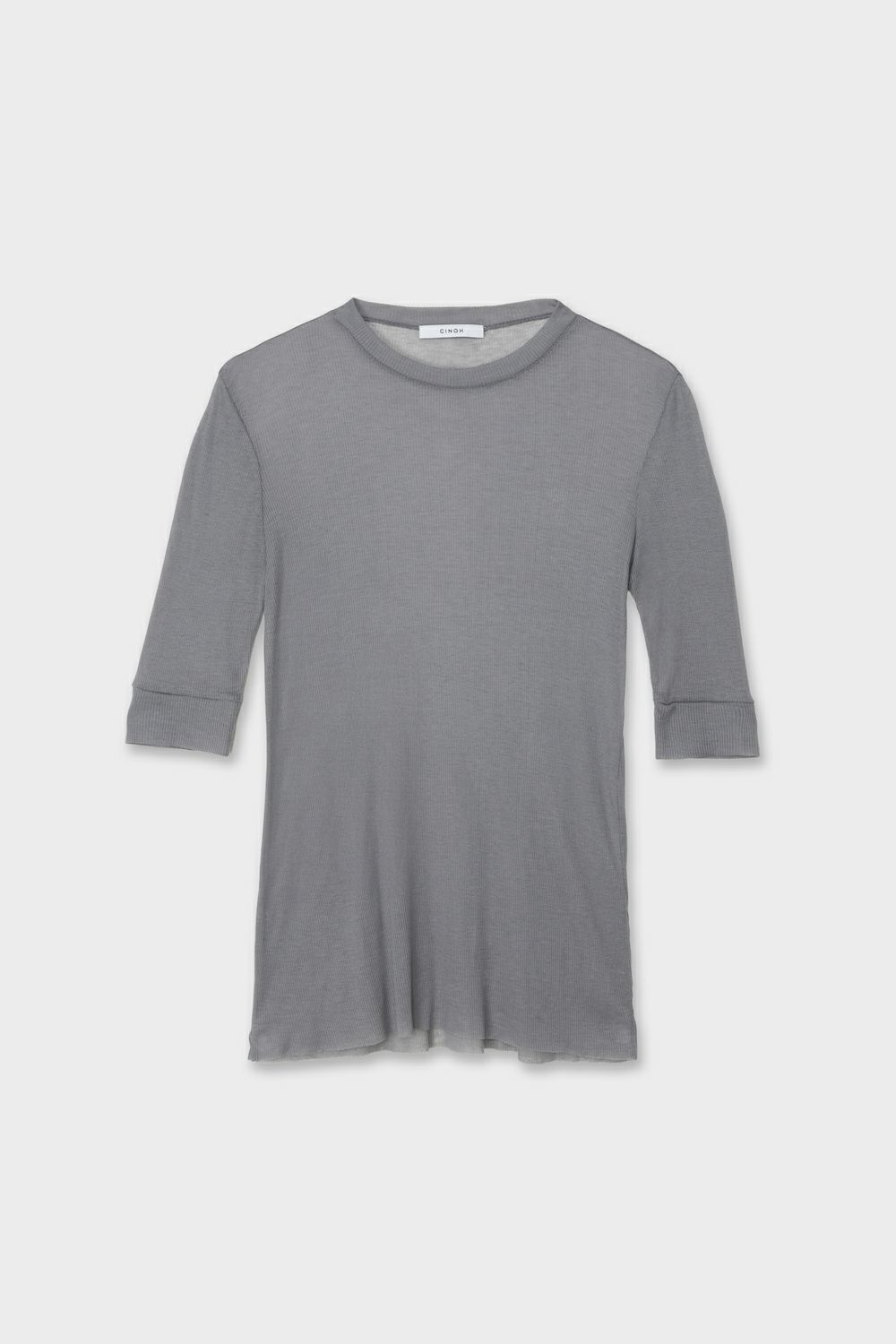 CINOH - 【25SS】TENCEL CASHMERE RIB T-SHIRT / テンセル