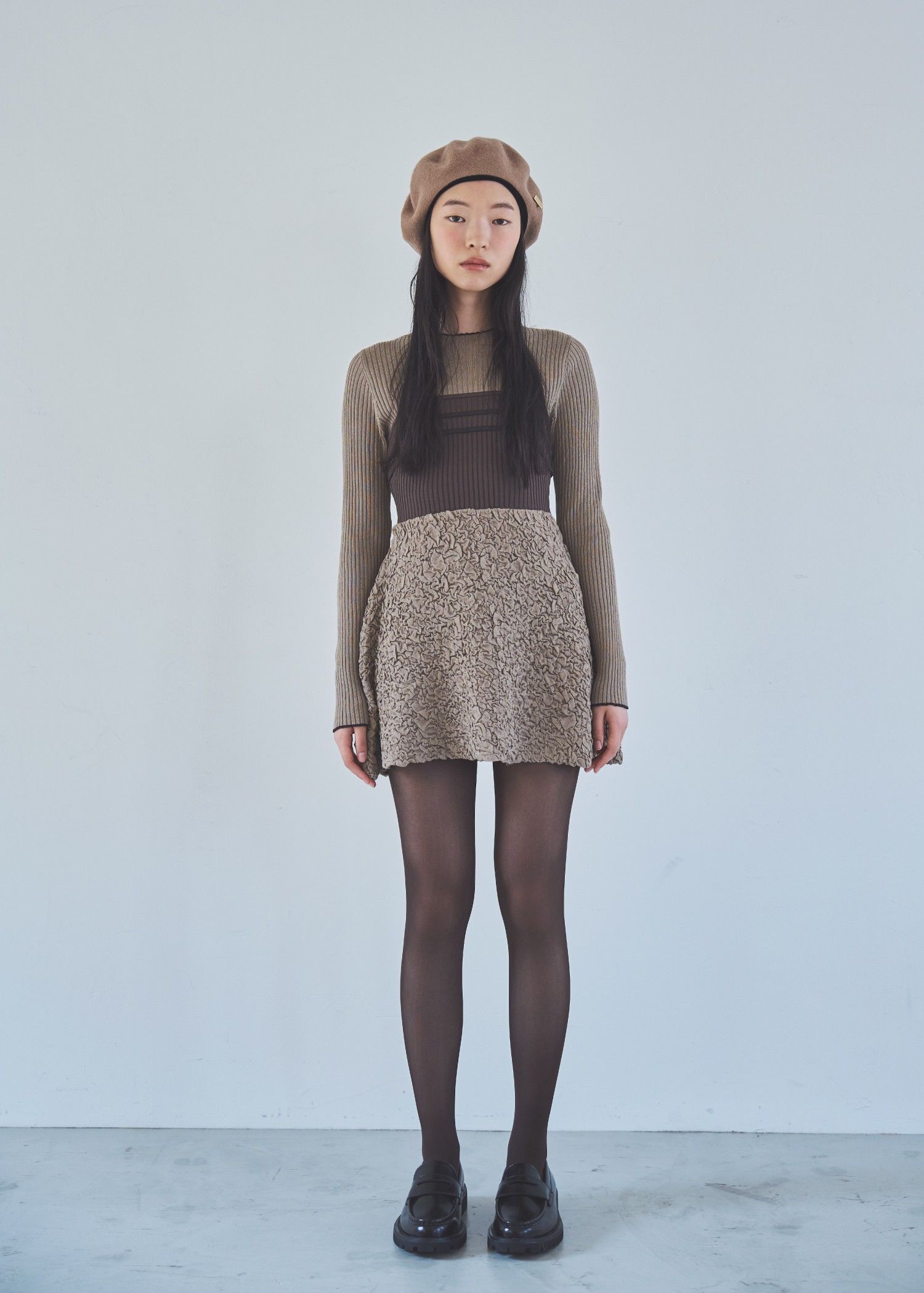 【MAISON Birth × WILLFULLY】VELWOOL LIGHT BERET / ベルウールライトベレー帽 (ベージュ) / 25AW /