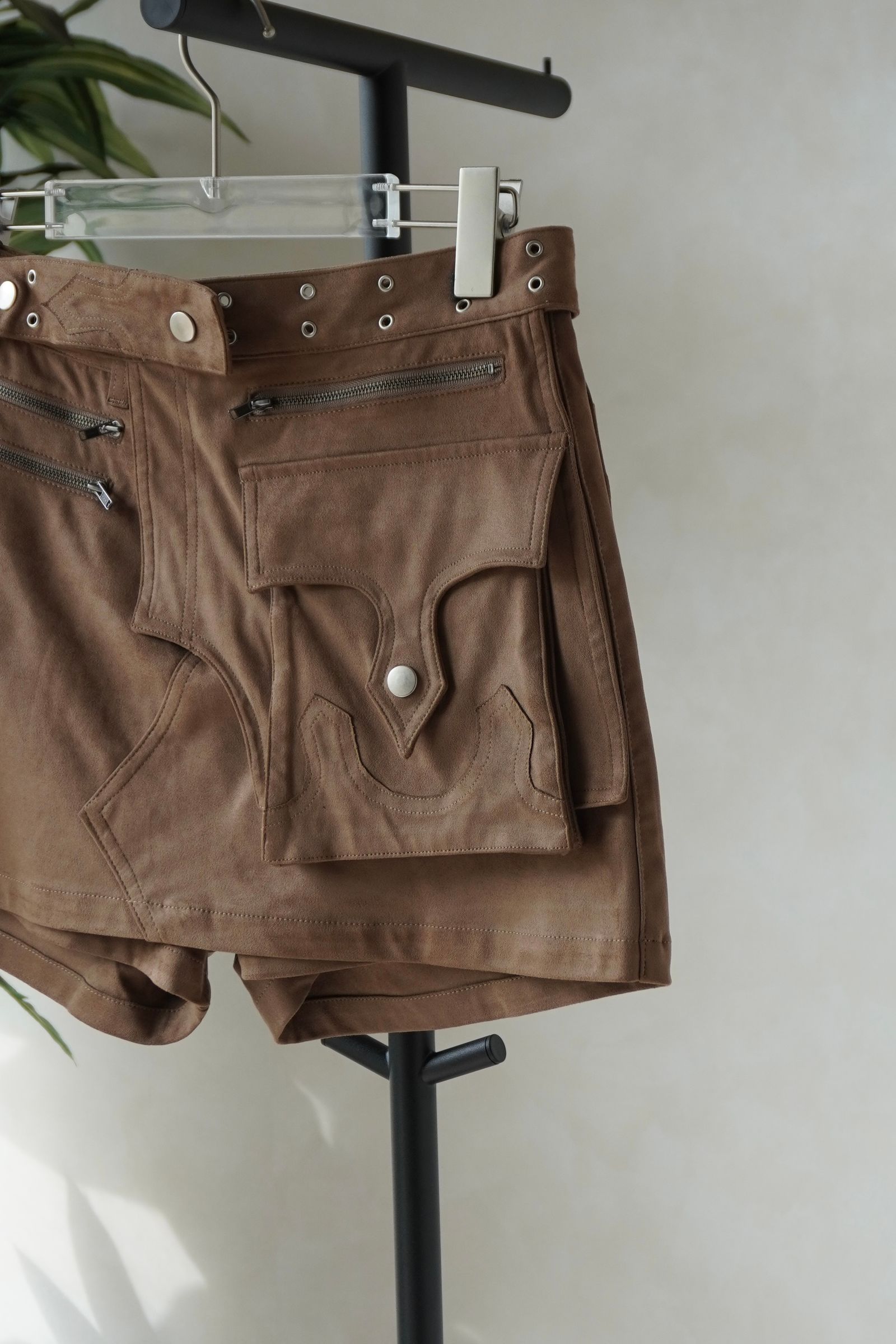 レイヤード スエードスコート (ブラウン) layered suede skort (Brown) /  26SS