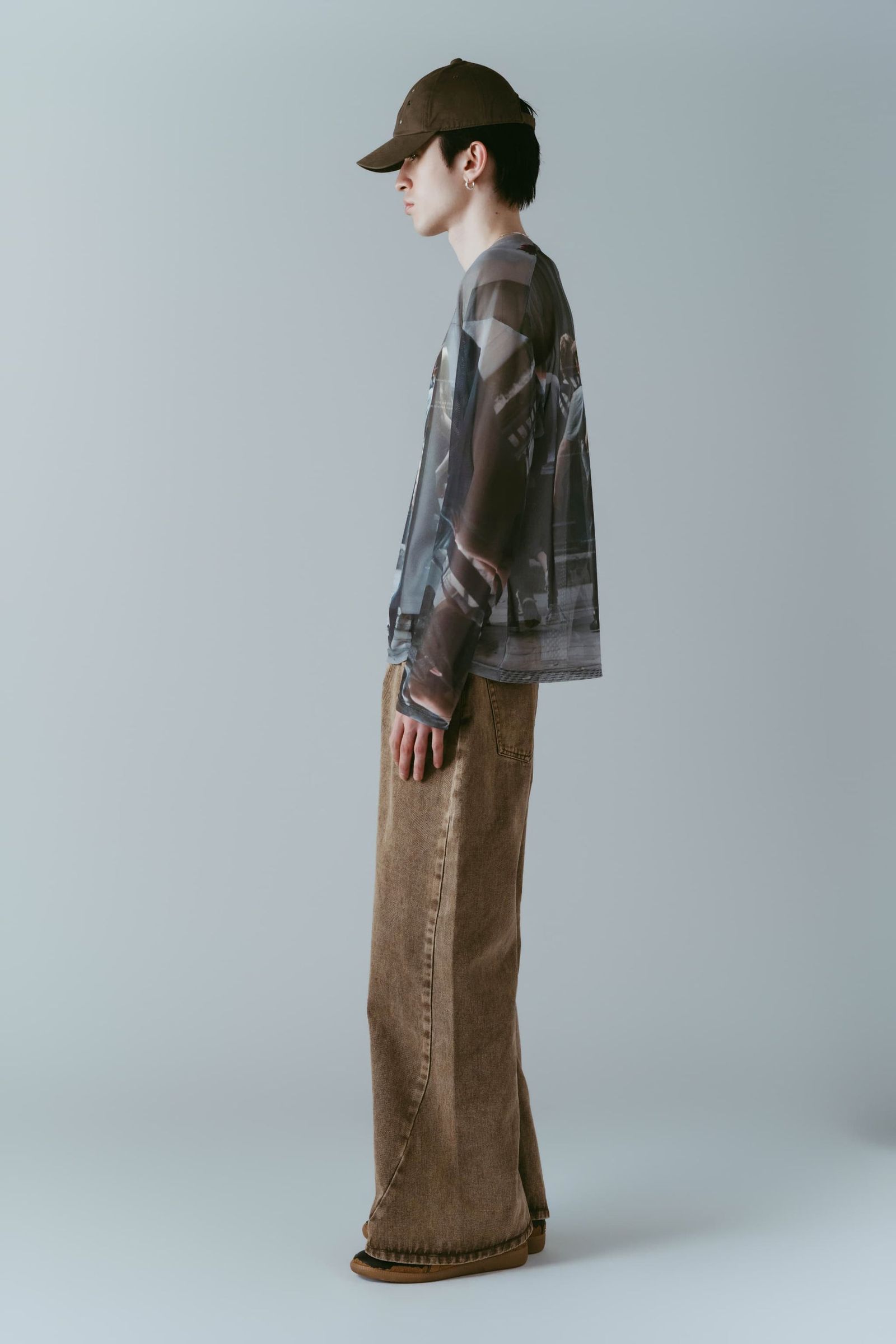 シアープリント ロングスリーブTシャツ (ガールズ) school sheer long-sleeve tee(unisex) (Girls) /  26SS