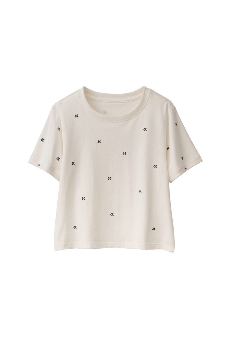 Knuth MarfクロップドTシャツ ベージュ 半袖 ZOZO限定】vintage mini T shirit（Tシャツ/カットソー）｜Knuth