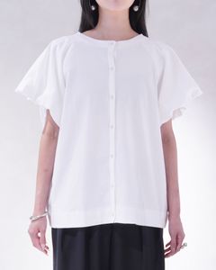 【Hanesコラボ】ヘインズコラボ バルーンスリーブTシャツ (ホワイト&ブラック) 【2色セット】【Mサイズ】2P BEEFY-T balloon sleeve tops (White&Black) /  26SS