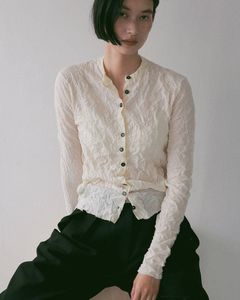 ウォッシャーニットカーディガン (アイボリー) Washer Knit Cardigan (Ivory) / 27SS