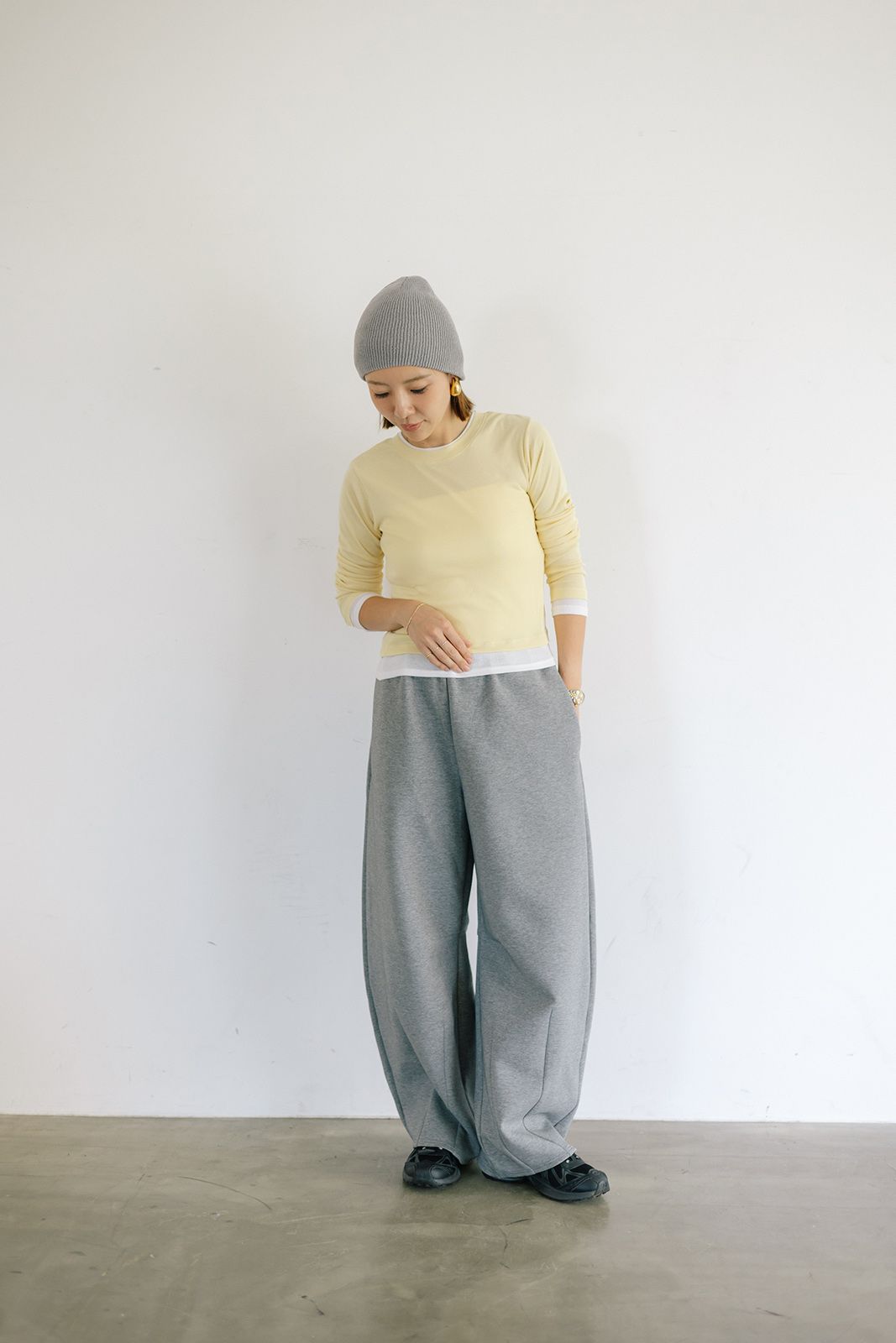 レイヤードライクロンT (イエロー) Layered Long Sleeve T-shirt (Yellow) / 26AW