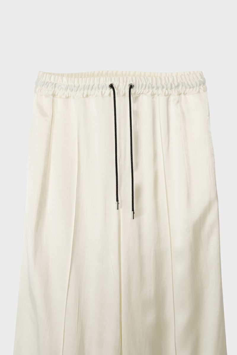 【25SS】STIN RELAX PANTS / サテンリラックスパンツ (エクリュ)
