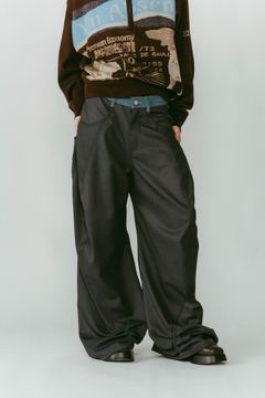 tuck design denim pants / タックデザインデニムパンツ (グレー) / 25AW