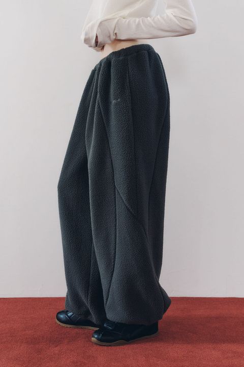 ボアパンツ (グレー) switching boa pants(unisex) (Gray) / 26AW