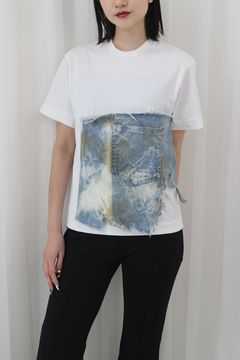 THE TEE+ / ティー+ / レディース (ホワイト/デニム)
