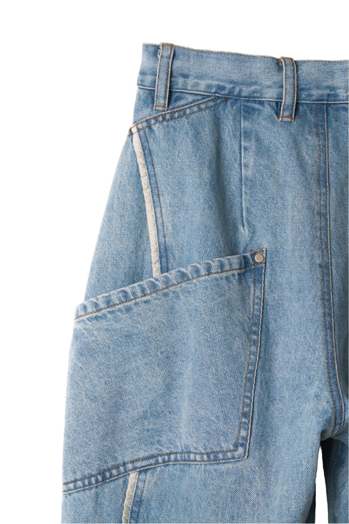 カーブ ユーティリティデニムパンツ (ブルー) curve utility denim pants(unisex) (Blue) / 26AW