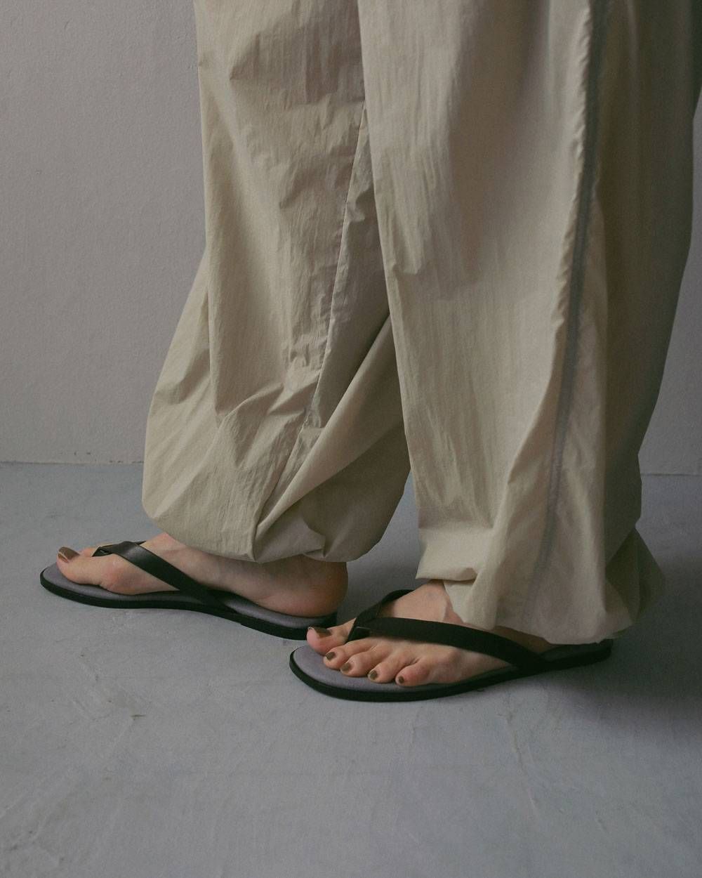 シアー ナイロンパンツ (オートミール) Sheer Nylon Pants (Oatmeal) / 27SS