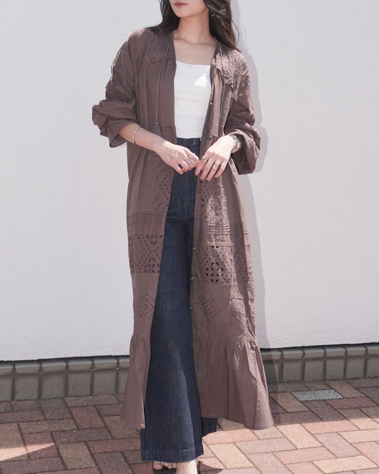 164cm 着用サイズ：「①ワンピース」フリーサイズ /「②パンツ」25サイズ