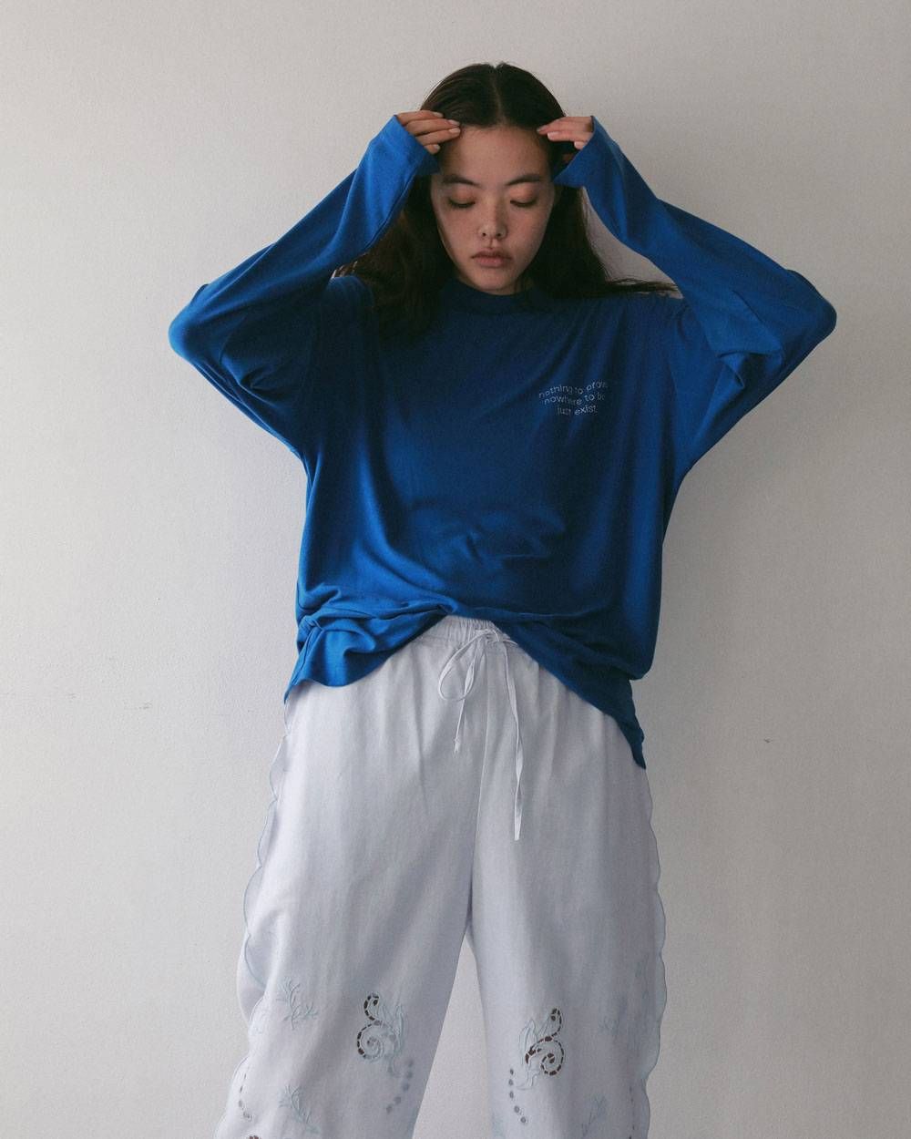 カットワーク レースパンツ (アイスブルー) Cutwork Lace Pants (Iceblue) / 27SS