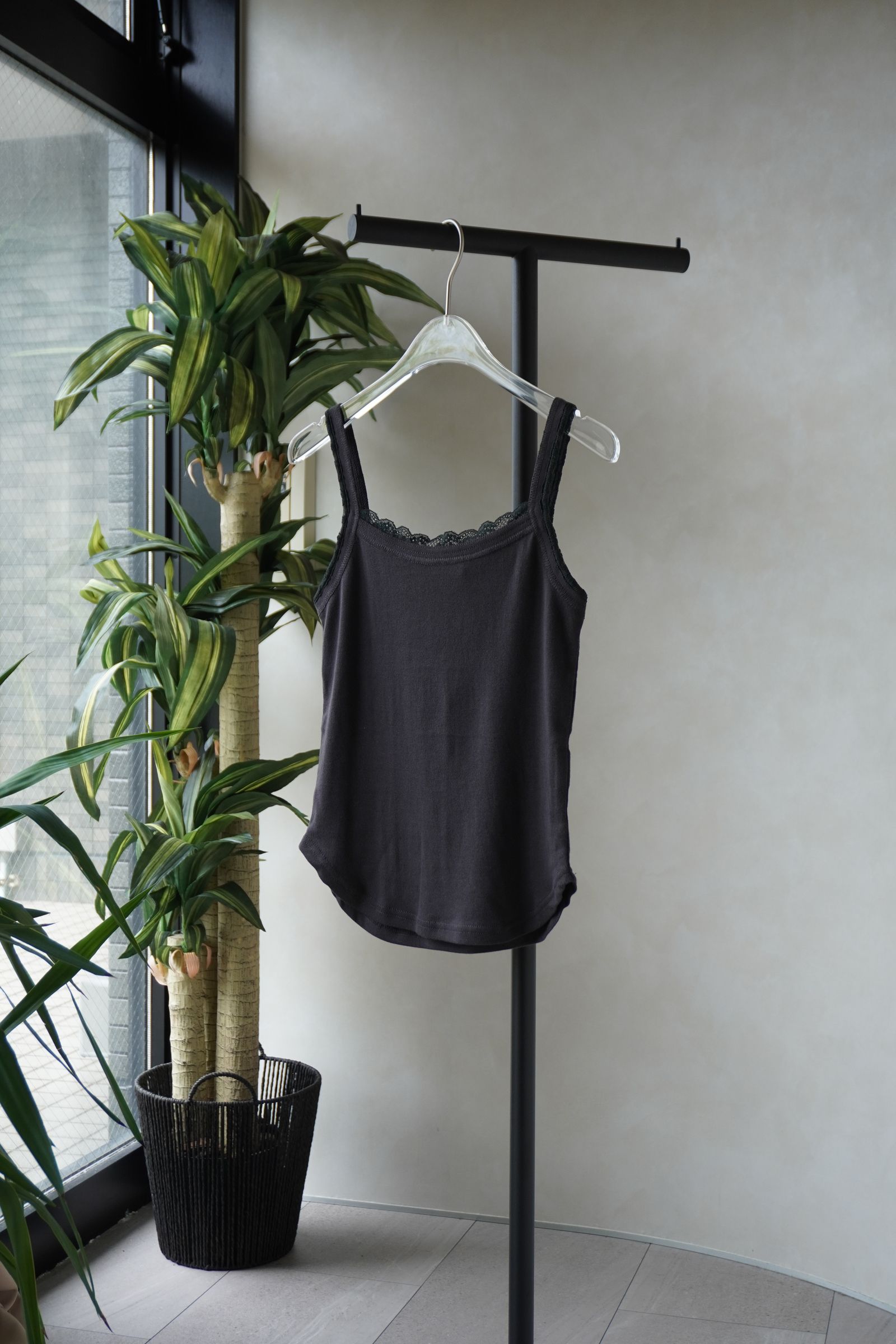 レースディテール キャミソール (グレー) lace detail camisole (Gray) /  26SS