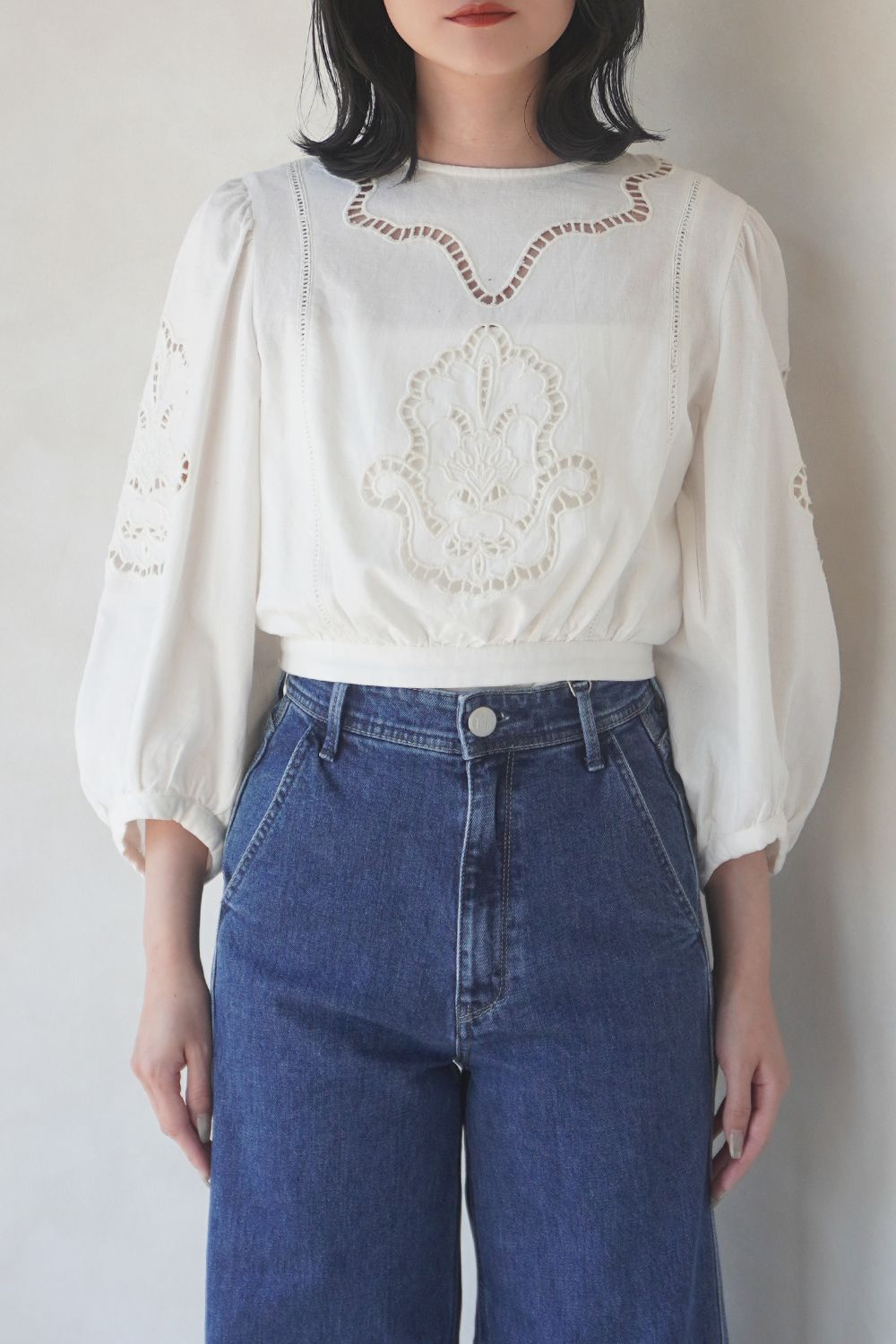 CASA FLINE - HANDCUT EMBROIDERY TOPS / ハンドカット ワーク