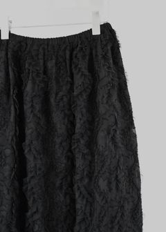 コクーンチュールスカート (ブラック) cocoon cut jacquard tulle gather SK (Black) /  26SS