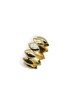 KORŌNĒ WIDE RING / コローン ワイド リング STERLING SILVER 925 (ゴールドベルメイユ)