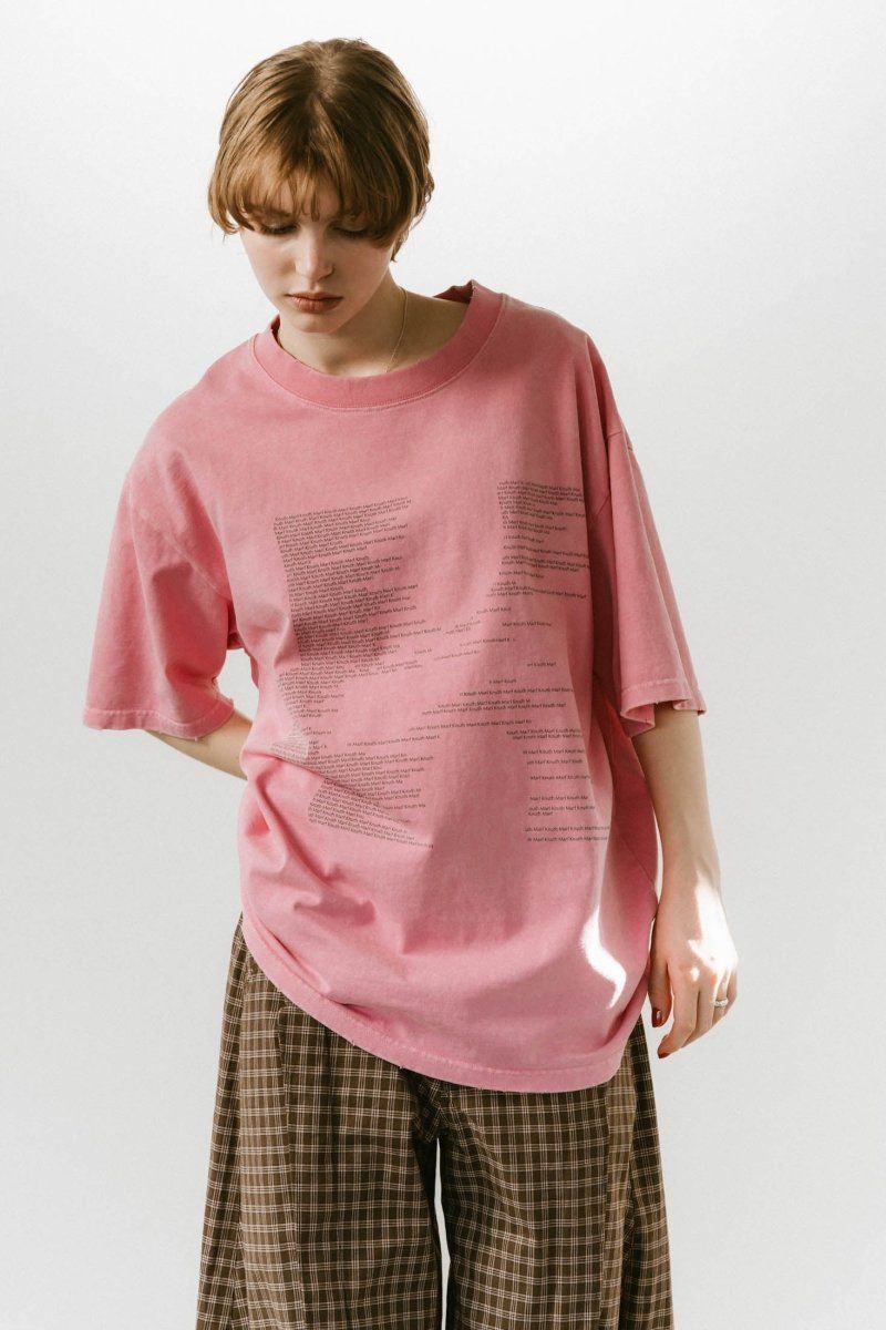 K error design T shirt(unisex) / Kエラーデザイン Tシャツ (ピンク) / 25SS