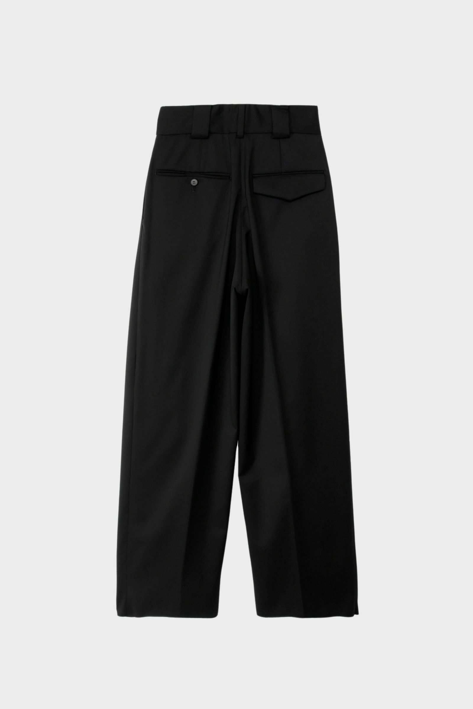ツイル2タック ハイウエストパンツ (ブラック) TWILL / 2-TUCK HIGH-WAIST PANTS (Black) / 26AW