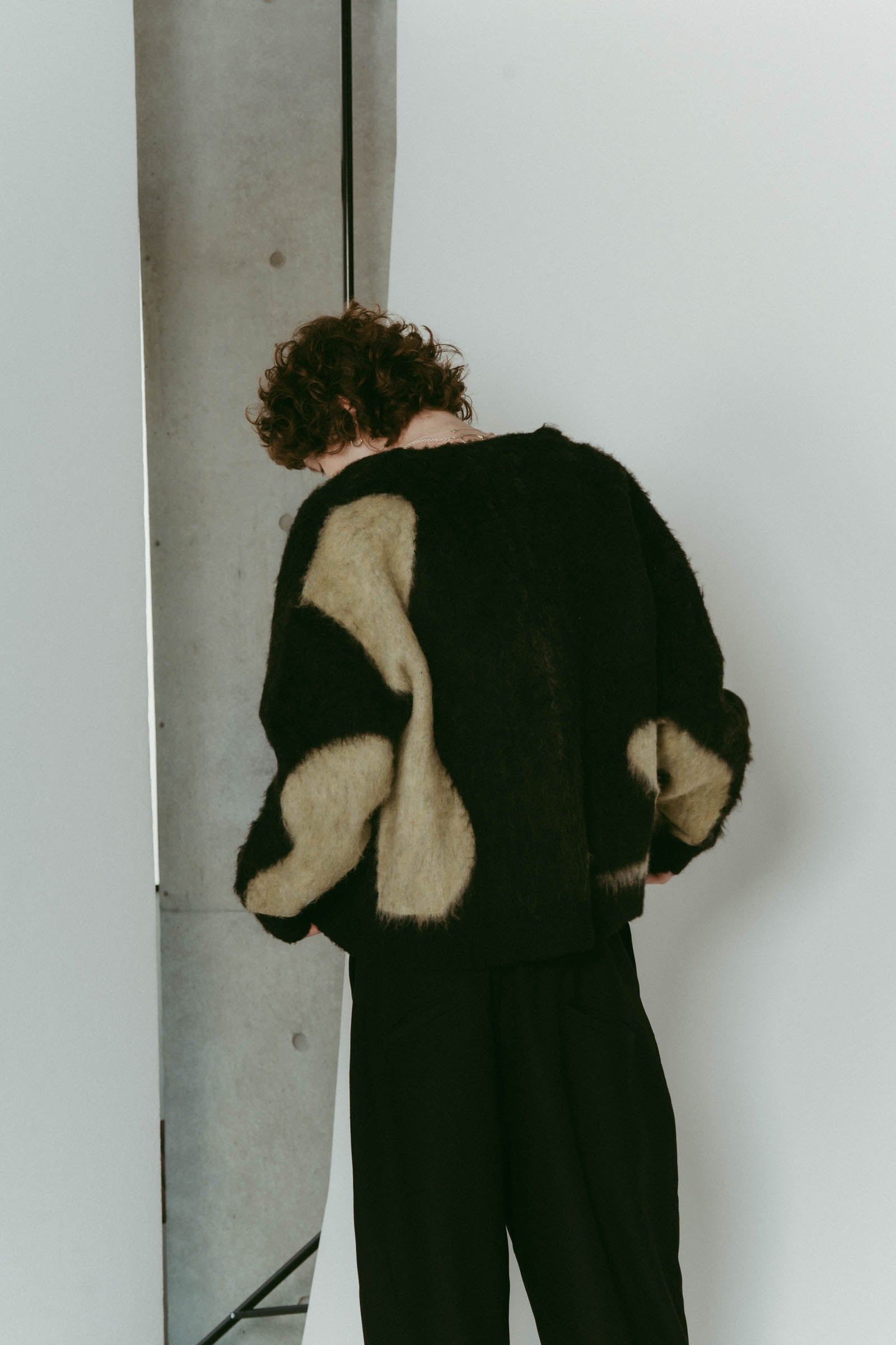 Vnack cardigan(unisex) / Vネックカーディガン (ブラック) / 25AW
