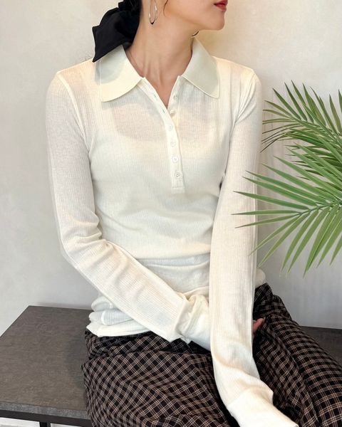 【25AW】ROLAND POLO / ローランポロシャツ (ホワイト)