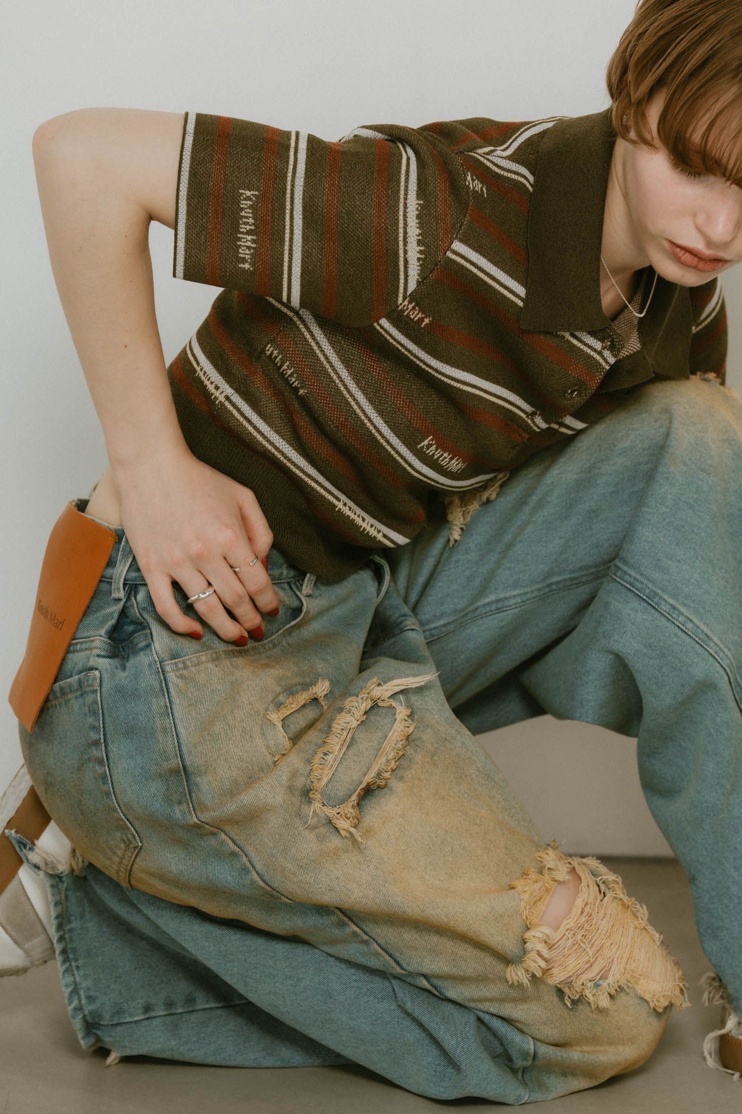 knuth marf デニムパンツ Sサイズ