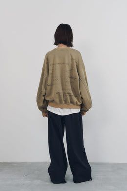 メッセージ スウェット (ベージュ) message sweatshirt(unisex) (Beige) / 26AW