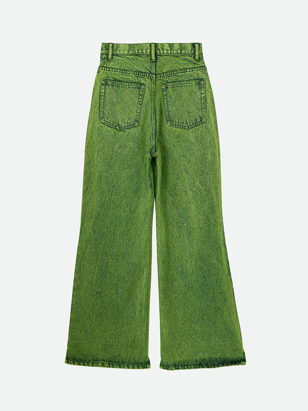 CORSET WITH WIDE DENIM PANTS / コルセットワイドデニムパンツ (ライム)