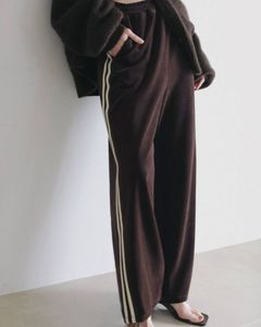 ベロアトラックパンツ (ブラウン) Velour Track Pants (Brown) /  26AW