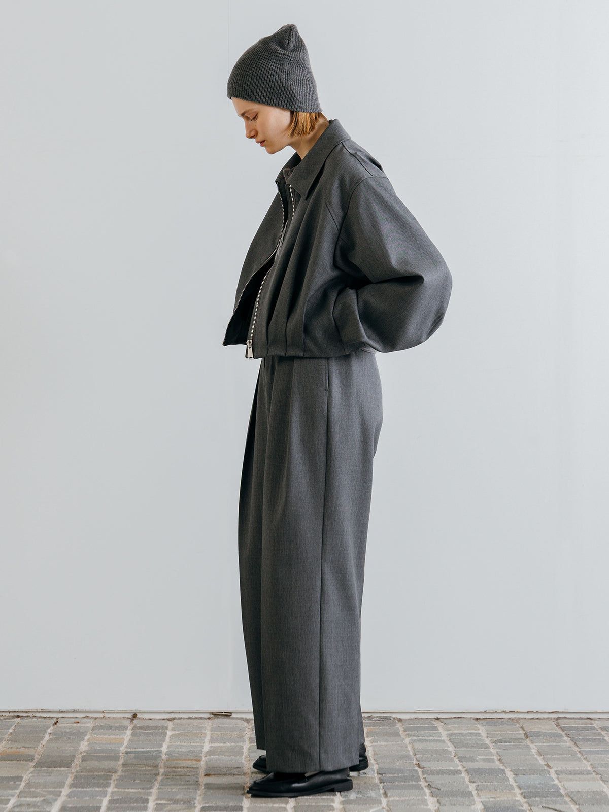 ICHIGUN TUCK JACKET / イチグン タックジャケット (Gray) / 26SS