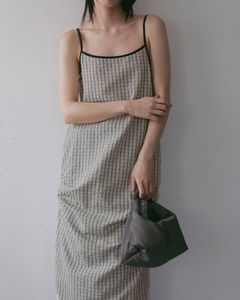 シアサッカー キャミワンピース (アイボリー) Suckercheck Cami Onepiece (Ivory) / 27SS