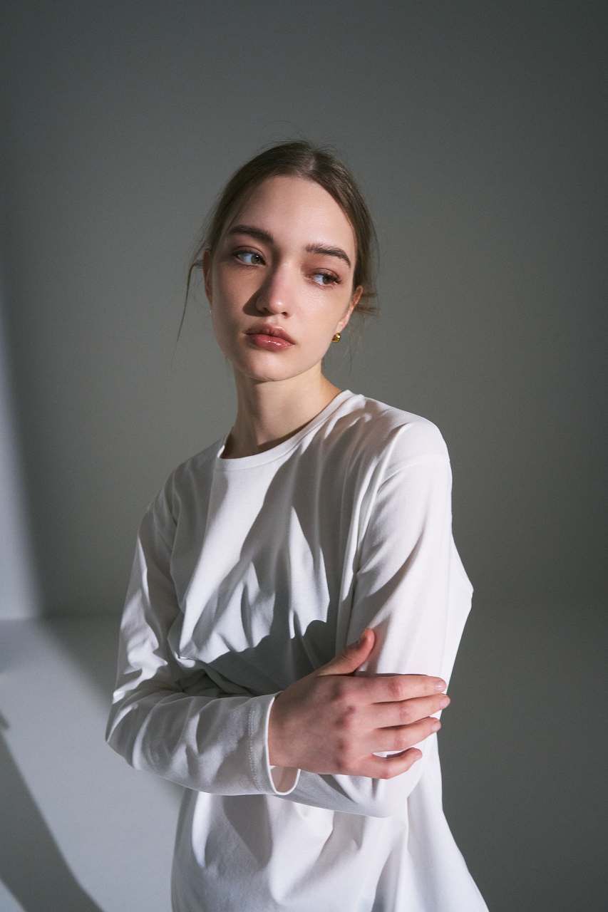 サラドラロンT (ホワイト) Dry Long-sleeve T-shirt (White) / 26AW