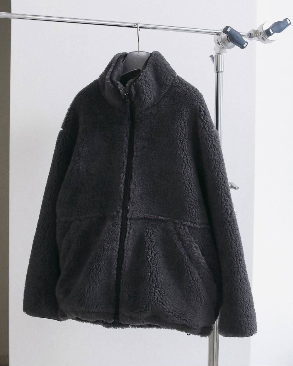 ボアジップブルゾン (チャコールグレー) Boa Zip Blouson (Charcoal gray) / 26AW 【6月29日まで期間限定予約】
