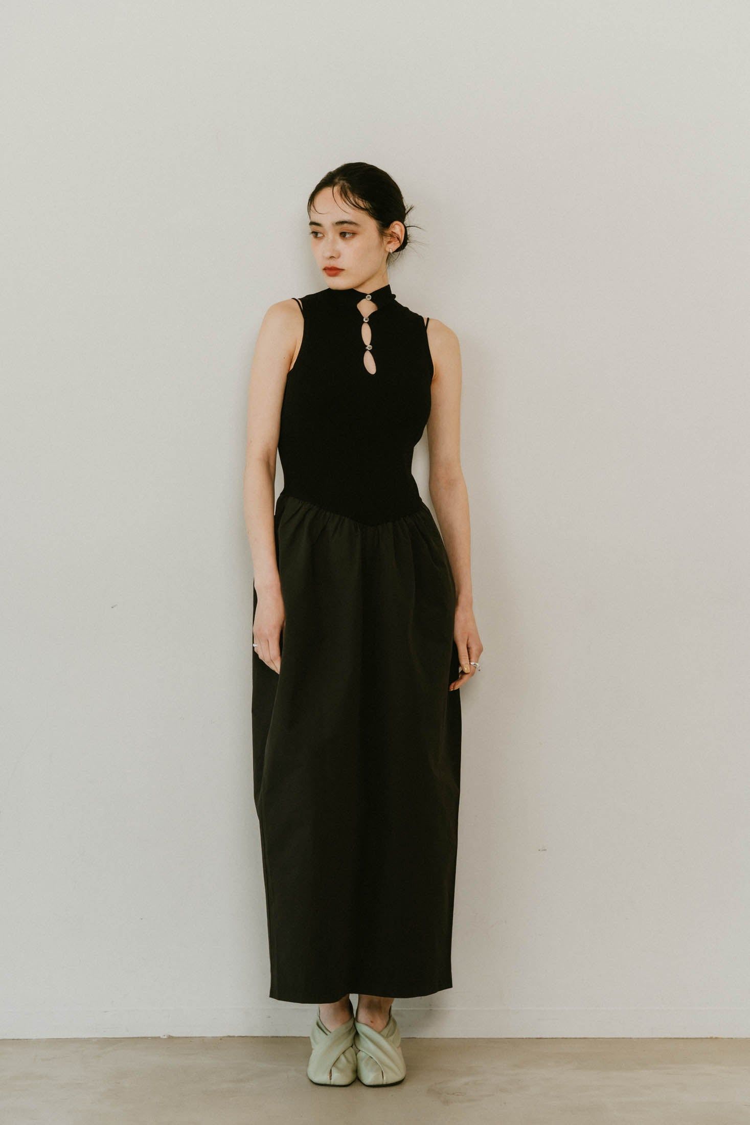 Knuth Marf/クヌースマーフ】2way chiffon docking one piece