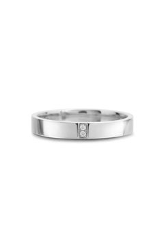 MELE MOISSANITE SIMPLE RING / メレ モアサナイト シンプル リング K9/K18 (ホワイトゴールド)