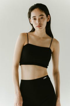 【KnuthMarf × PALM】square bra top / スクエアブラトップ (ブラック) / 25SS / インナー