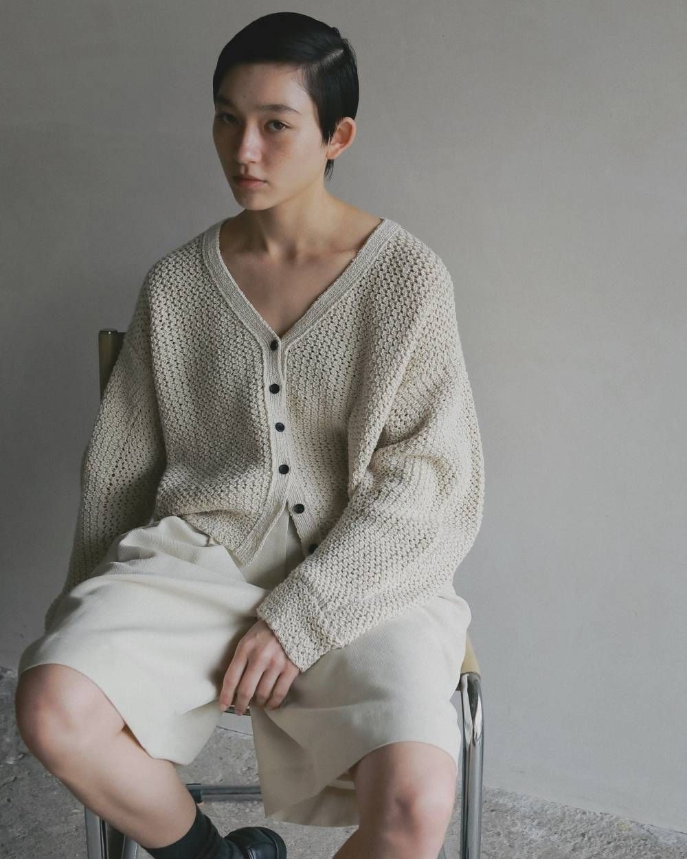 タックハーフパンツ (アイボリー) Tuck Half Pants (Ivory) / 26SS