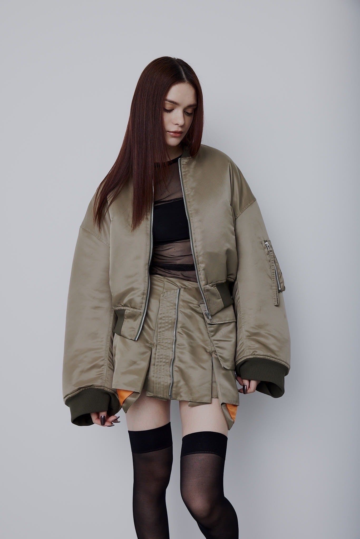 Nylon MA-1 (カーキ)